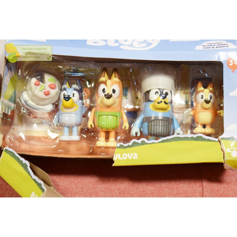Bluey Let's Play Chef Mini Figure Pavlova 4pk - Picture 3 of 7